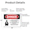 Signmission Carbon Dioxide Gas Discharge Danger Sign, Aluminum, 18in W x 12in L, 2PK OS-2PACK-DS-A-1218-L-2412 - alternate 5